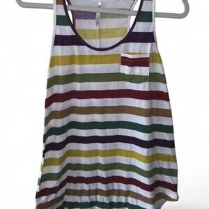 Dna couture multicoloured striped tank